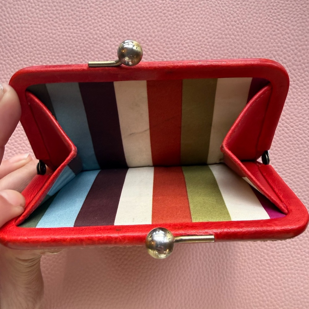 Coach Legacy kisslock turnlock wallet red - Picture 8 of 8